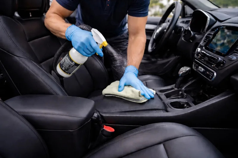 Express interior clean at Waves Car Wash Lewes